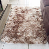 Tapete 1,00 X 0,55  Peludo Felpudo 40mm Sala Shaggy Luxo