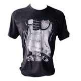 Camiseta Guitarra Fender Preta Jaguar