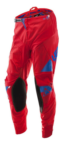 Pantalón De Moto Motocross Leatt Gpx 4.5 I.k.s. Red/blue