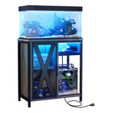 29 Gallon Aquarium Stand With Cabinet & Charging Station Eem