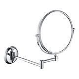 Espelho Duplo Com Aumento 500% Articulado 20cms 100% Metal Cromado Italy