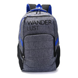 Mochila Wanderlust Porta Notebook Urbana Deportiva Amplia