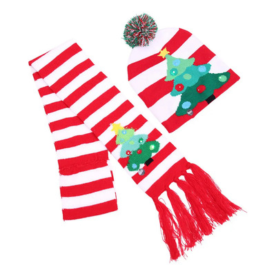 Gyjss- S Set Gorro Y Bufanda Navideños Led . - | Envío gratis