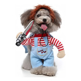 Disfraz De Chucky Para Perros Ropa Para Mascotas Halloween