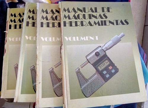 Manual De Máquinas Herramientas 4 Tomos Usados 