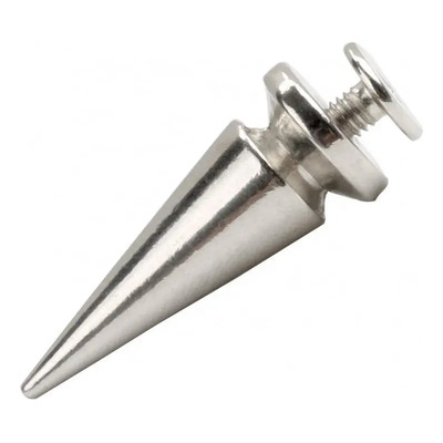 Estoperoles Picos Metálico Con Tornillo Spikes 2.5 Cm 100 Pz Plateado