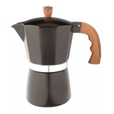 Cafetera Aluminio Esmaltado Negra Italiana Hudson 9 Tzs Zztt