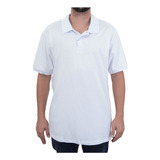 Camisa Polo Masculina Ogochi Plus Size Branca - 0070