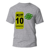 Kit 10 Camiseta Personalizada Com Logo Uniforme Atacado