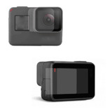 Conjunto Película Vidro Lente Tela Lcd Gopro Hero 6 7 Black