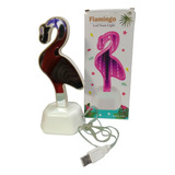 Lámpara Led Luz Infinita Flamenco Usb/pilas