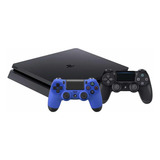 Play Station 4 Slim Negro Azabache 500 Gb + 2 Controles