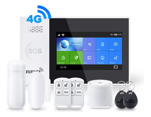 Central De Alarma Gsm Inteligente Wifi Touch S30t-homologada