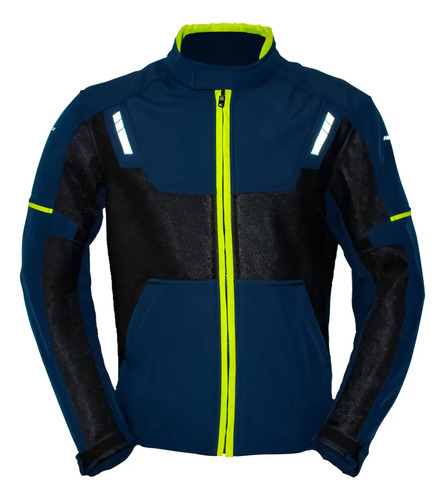 Chamarra Moto Pista Mesh Protección Ht Luzern Negra | Envío gratis