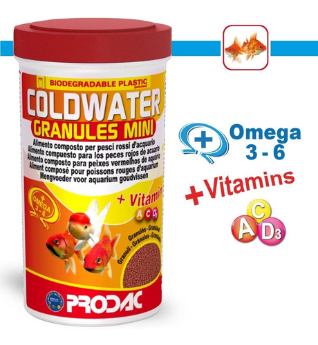 Alimento Peces Goldfish Mini Coldwater 250ml/125g 