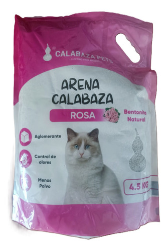 Arena Calabaza Clasica Aroma A Rosa 4,5 Kg