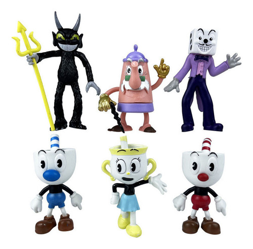 Adornos Modelo De Oficina De Mano Cuphead 6 Piezas