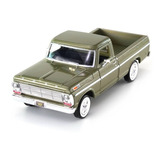 Ford F-100 Pickup 1969 1/24 Motor Max Colec Premiun Verde