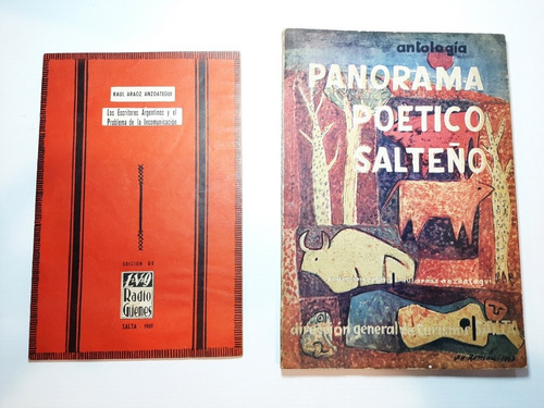 Antiguo Salta Poesía Escritores Y Poetas Lote X 2 Ro 1413