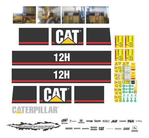 Kit De Calcas De Restauración Para Cat 12 H M Destapado