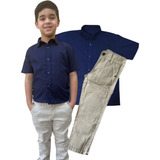 Conjunto Kit 2 Peças Social Cor Personalizada Camisa Calça