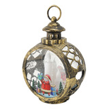 Farol Decorativo Navideño Vintage Con Velas Navideñas