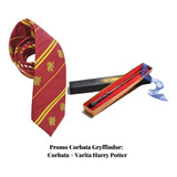 Promo Corbata Gryffindor: Corbata + Varita - Harry Potter