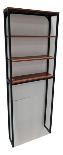 Mueble Sobre Inodoro Negro Acero 3 Repisa Estante  Naffull