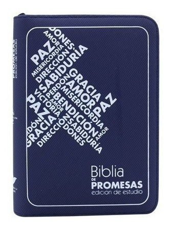 Biblia Reina Valera 1960 De Promesas De Estudio Cierre Azu