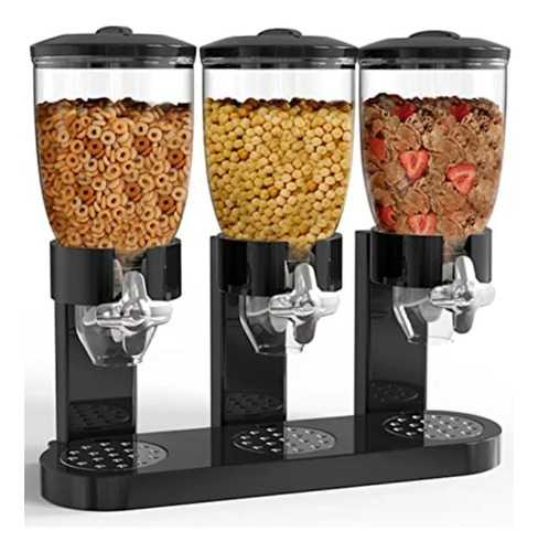 Dispensador De Cereal Triple Recipiente De Cocina 