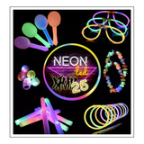 Combo Cotillon Luminoso Led Neon 25 Personas Fiesta Carioca