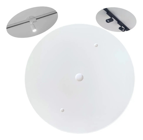 Tampa Cega Espelho 14cm Teto Trilho Eletrificado Luminária | MercadoLivre