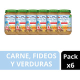 Pack X6 Picado Nestlé Naturnes Carne Fideos Y Verduras 215g