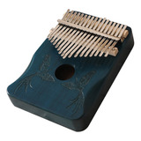 17 Teclas Kalimba Africano Dedo Pulgar Dedo Piano Madera Kal