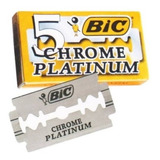 Lamina De Barbear Bic Chrome Platinum Caixinha C/ 5 Laminas