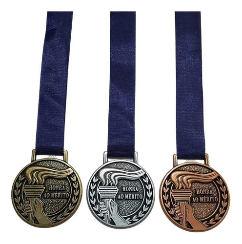 Medalhas Honra Ao Mérito 5.5cm  +grossa +qualidade 3 Peças 