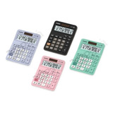 Calculadora Casio Mx-12b/bk/pk/ Rosa, Negra, Lavanda, Verde