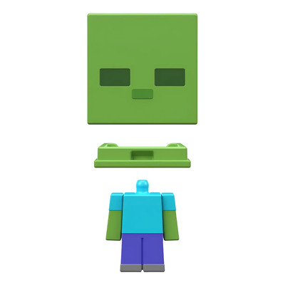 Figura Colección Minecraft Mini Zombie Con Diseño Pixeleado | Envío gratis