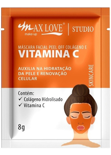 Máscara De Limpeza Facial Vitamina C Max Love Sachê 8g