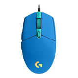 Mouse Gamer G203 Lightsync Rgb 8.000 Dpi Ciano Logitech G