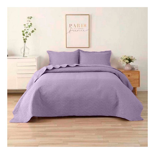 Cubrecama Quilt De Verano 2.5 Plazas (king) Morado