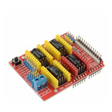 Tarjeta Shield Cnc Para Arduino Uno Mega Controlador De Motor A Pasos Nema Driver A4988 / Drv8825