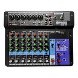 Mesa 8 Canais Soundvoice Mc8bt Interface + Cabos Balanceados