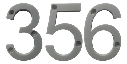 Números 3d Para Oficinas, Mxdgu-356, Número 356,  17.7cm Alt