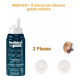 Neilmed Piercing Aftercare + 2 Discos De Silicona Para Bumps