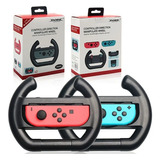 Par De Volante Grip Para Joy-con Nintendo Switch - Preto