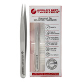 World's Best Tweezers Pinzas Astilladas Con Punta De Diamant