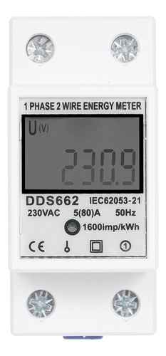 Medidor De Energía Monofásico Ac 230v Sin Luz De Fondo Dds66