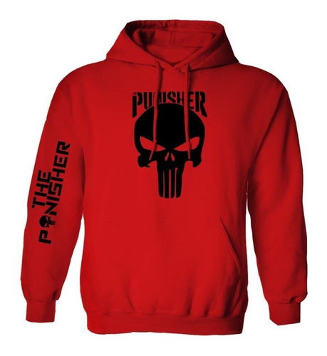 Sudadera Mod The Punisher Estampado Reflejante