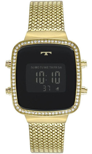 Relógio Feminino Technos Trend Dourado - Aço Mesh, Digital